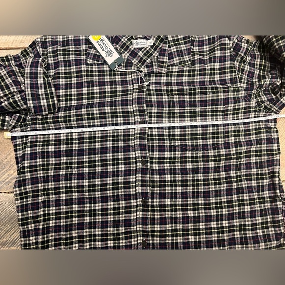 Alpine Design Women’s Flannel Size XL Navy Cream Timberline Plaid - Picture 5 of 10